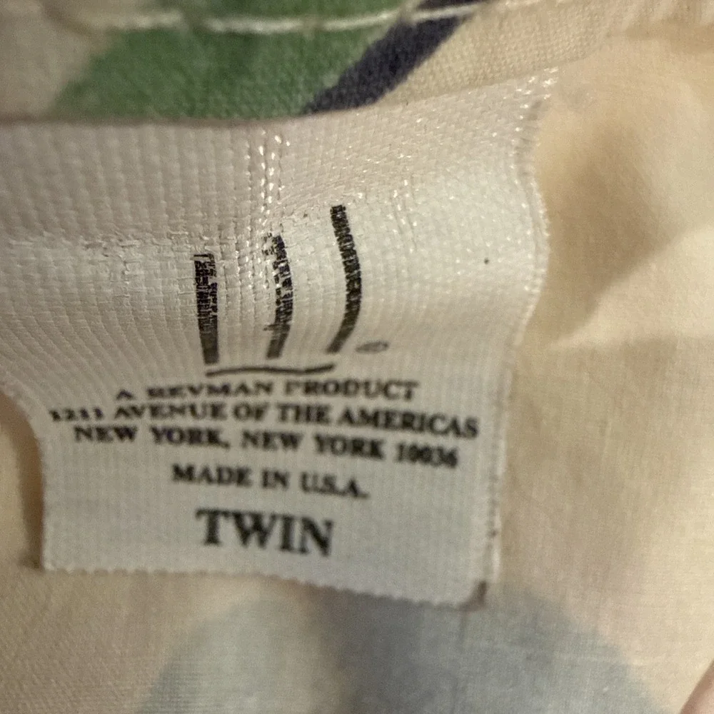 Vintage 80's/90's Floral Twin Sheet‎ Set Revman Flat Fitted Case